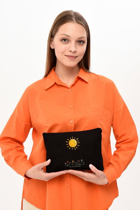 Zoozie Bags Neceser de Maquillaje Negro en Algodón Zoozie Bags Neceser de Maquillaje Negro en Algodón